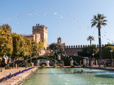 view-courtyards-alcazar-de-los-reyes-cristianos-cordoba-andalusia-spain