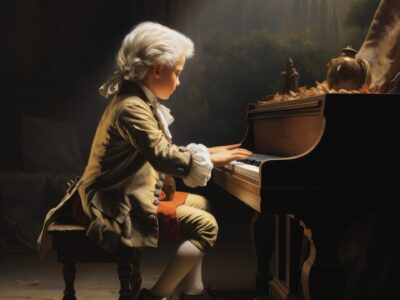 The melodies of the genius, Wolfgang Amadeus Mozart, the composition is a masterpiece of world music culture. the mysteries of his music and his influence on art
