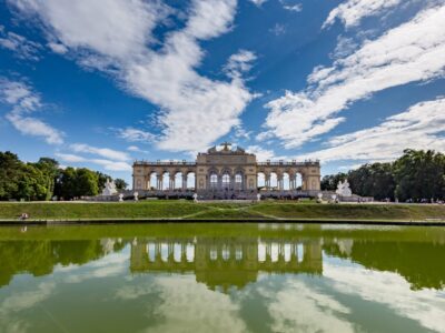 A beautiful shot of schönbrunn schlosspark in vienna, austria