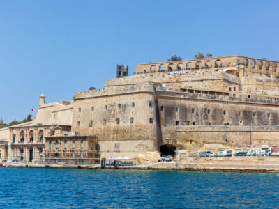View of Fort Saint Elmo on sunny day in Malta