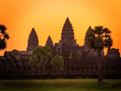 Sunrise over Angkor Wat. Siem Reap, Cambodia.